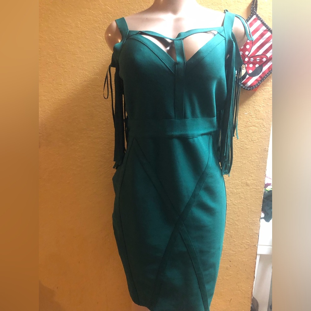 VENUS Elegant Teal Dress